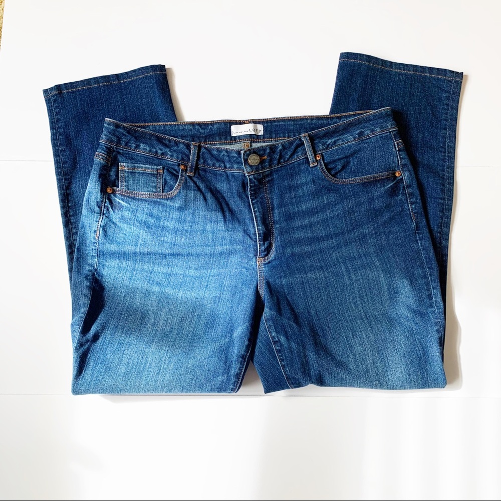 Loft Made And Loved Curvy Straight Jeans Size 16